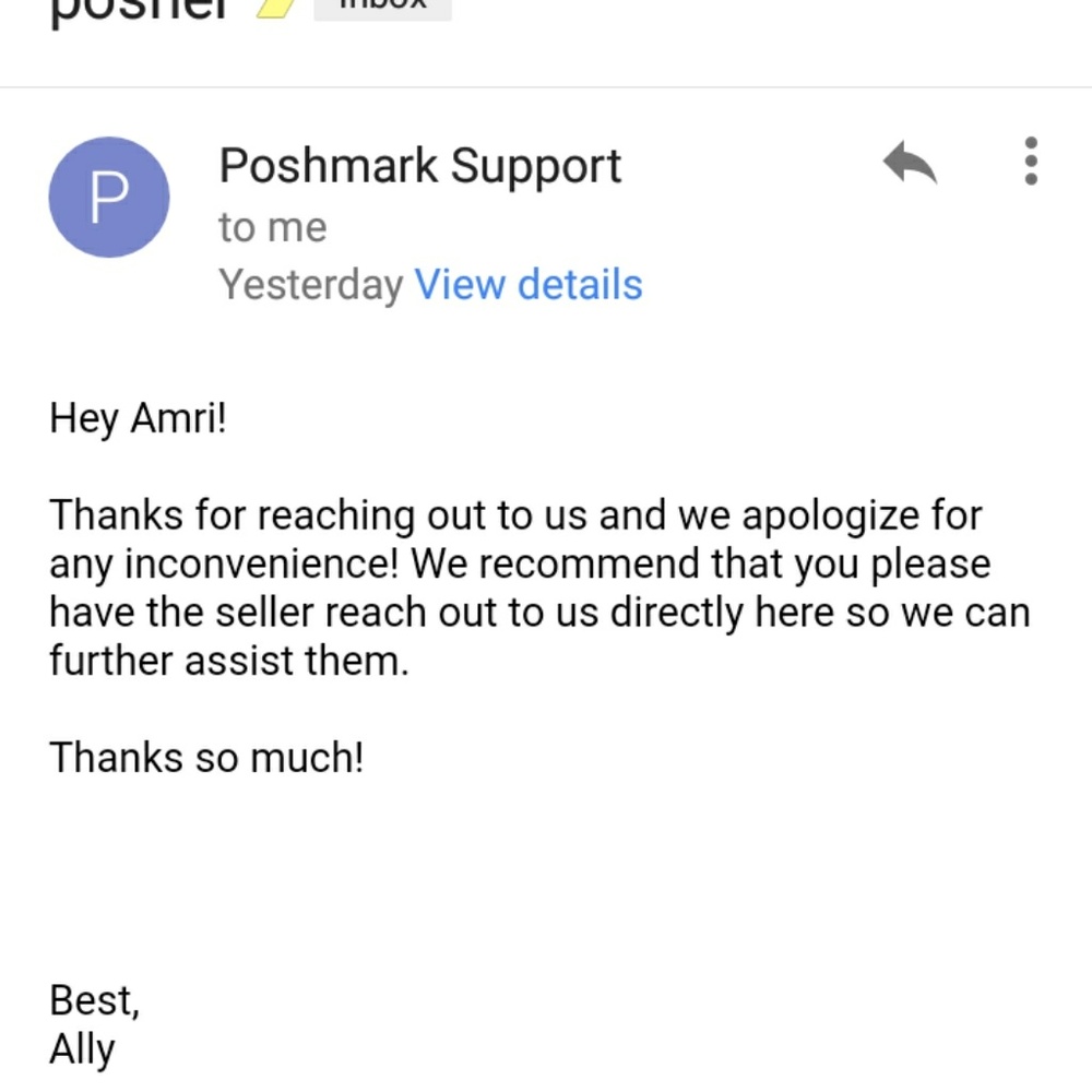 Poshmarks customer service sucks